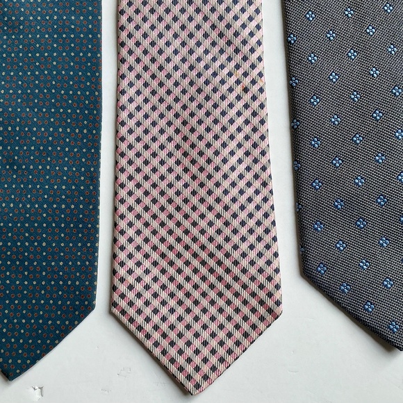 Holt Renfrew lot of 3 all silk ties Made in Italy 🇮🇹 - Picture 4 of 7